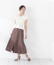 <中川紅葉さん着用>フロントジップマーメイドスカート
