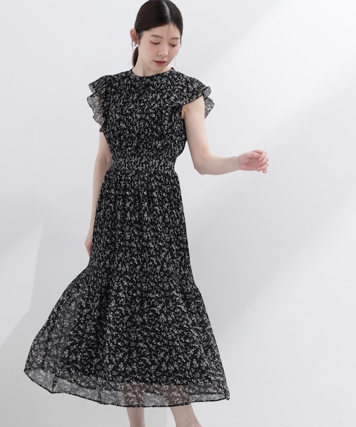 小花楊柳ロングワンピース 26AW