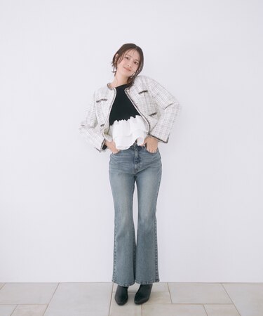 <a/mie>フレアーデニムパンツ 26AW