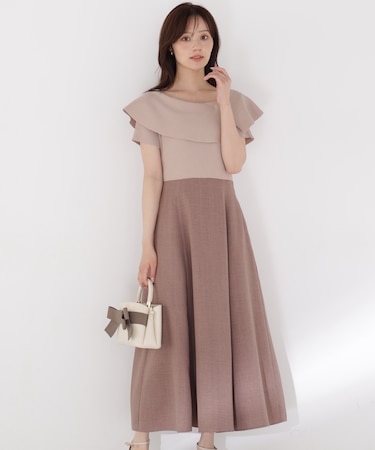 ケープニットドッキングワンピース 26AW