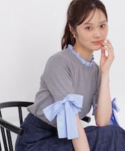 リボンドッキングニット 26AW