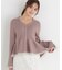 シアー切り替えペプラムニット 26AW