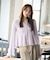 シアー切り替えペプラムニット 26AW