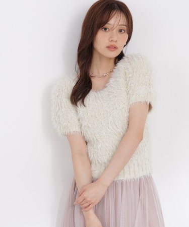 ラメフェザーニット 26AW