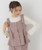 リボンペプラムジレ 26AW