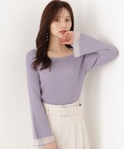 スクエア部分シアーニット 26AW