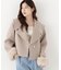 フェイクファー付きワイドカラーショートコート 26AW