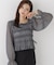＜a／mie＞シャーリングフリルキャンディースリーブブラウス 26AW
