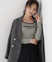 <a/mie>ロゴ刺繍リブニット