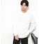 ワッフルリブパッチクルーネックTシャツ