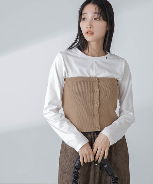 3WAYニットビスチェセットTee