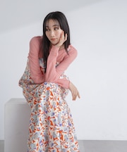ボタニカルプリントキャミワンピース