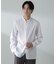 「ICE FLOW LINEN」バンドカラーシャツ 長袖
