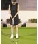 nano universe GOLF／ハーフジップワンピース