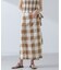 RITA ROW／Checkered pareo skirt