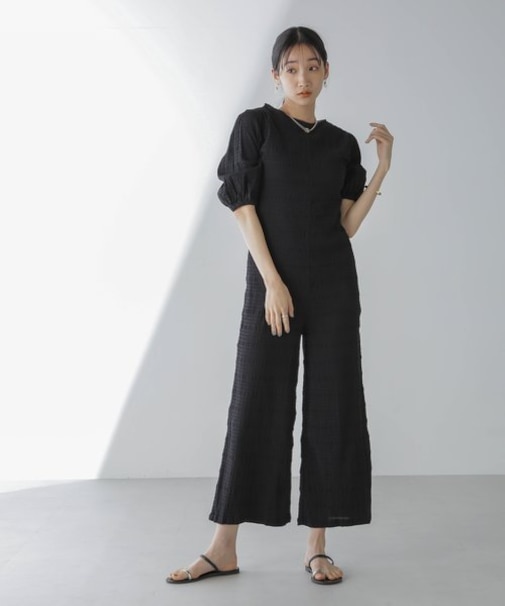 RITA ROW/Puffy sleeves jumpsuit