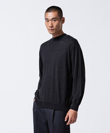 「ASSEMBLANC」BRISBANEベンチレーションモックネックプルオーバー