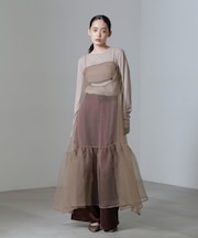 ESTHE/Cut-Out Organza Dress