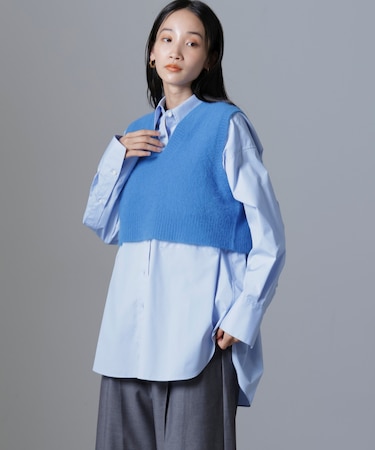 フォックスカシミヤニットベスト