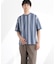 ストライプジャガードTシャツ 半袖