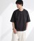 ヘビーオンスワイドヘンリーネックTシャツ 半袖