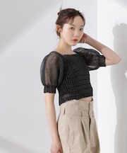 ODAKHA/specter puff sleeve P/O