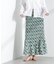 Sara mallika／COTTON POPLIN SHIRRING SKIRT