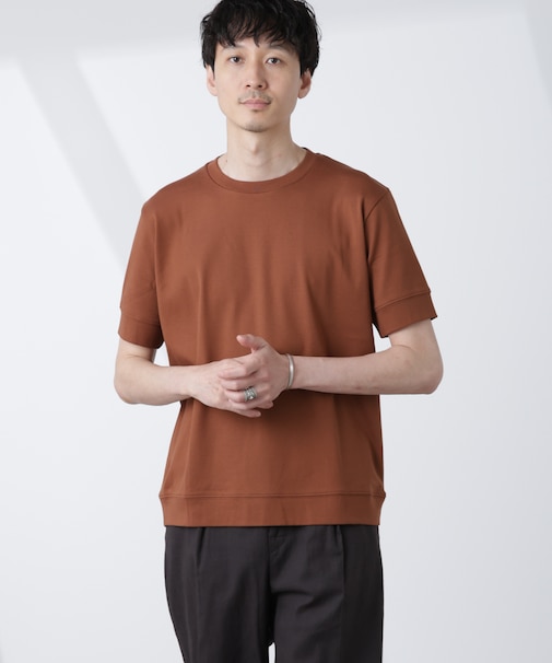[FORMAL JERSEY]クルーネックカットソー半袖