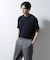 ｢Damerino｣ヘリンボンクルーネックTシャツ／防シワ・吸水速乾・UVカット