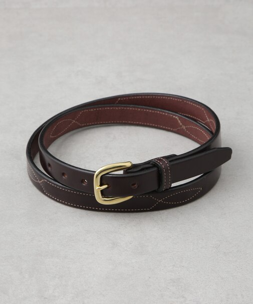 TORY LEATHER/3/4 Repeated Stitch Belt