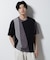 デザイン切替クルーネックTシャツ 半袖