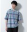 Fabric by INDIA オールドライクマドラスチェックシャツ 半袖