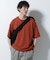 フェイクレイヤードキーネックTシャツ 半袖