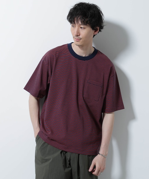 20シルケットボーダーTシャツ 半袖