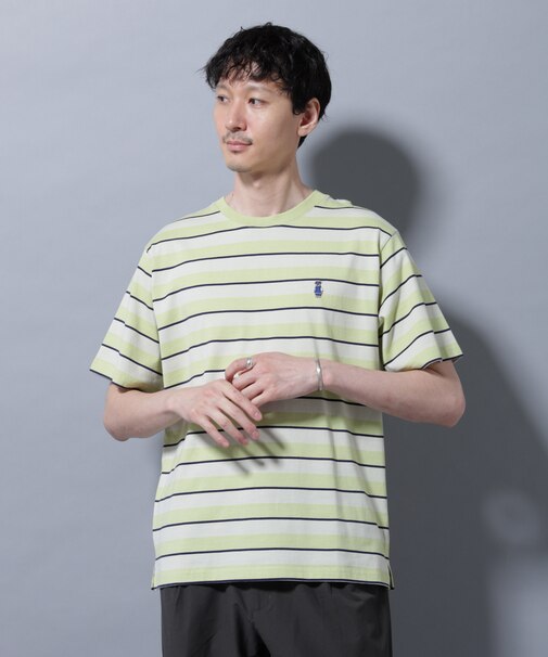 ナノベアボーダーTシャツ 半袖