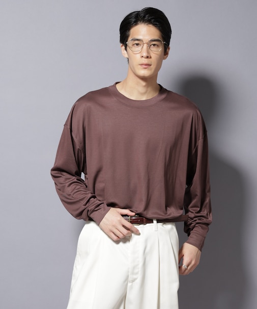 MIYATA×NANO JAPAN MADE キュプラ混 Tシャツ 長袖