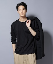 「FORMAL JERSEY」 クルーネックカットソー長袖