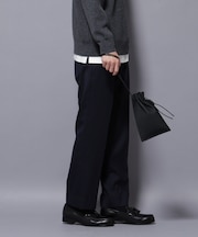 「N TROUSERS PREMIUM」RENU(R)洗えるサキソニーストレートパンツ