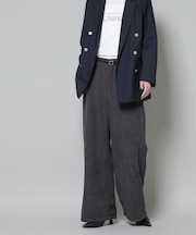 ソフトコーデュロイストレートパンツ