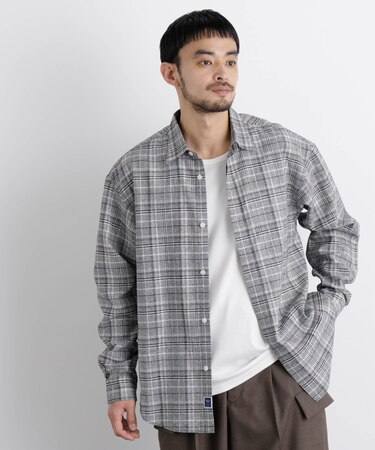 「FRENCH LINEN」リネンコットンレギュラーシャツ