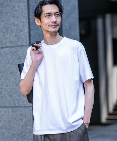 Anti Soaked(R) 汗染み防止 ライトウェイト 5.6oz ミドルシルエットTシャツ