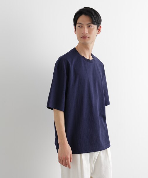 シルケットサッカーワイドTシャツ 半袖
