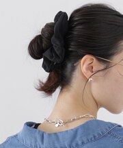 リネンライクファブリックシュシュ