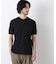 ワイドリブスタンダードヘンリーネックTシャツ 半袖