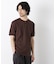 ワイドリブスタンダードヘンリーネックTシャツ 半袖