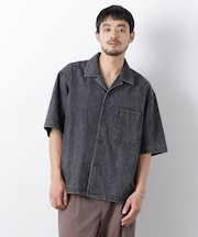 「OtoNANO」 デニムシャツ 半袖