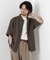 「メランジドライ」ZIPシャツブルゾン(セットアップ可)