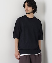 ギマクルーネック ニットTシャツ