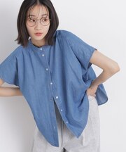 ライトオンスデニム前後2wayドルマンブラウス(セットアップ可)