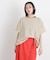 カットジャガードドロストヘムトップス